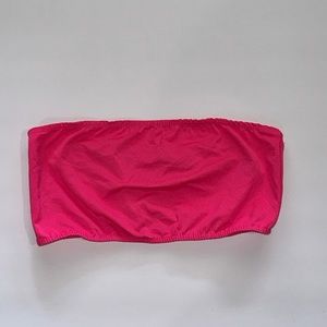 Hot Pink Bandeau Top